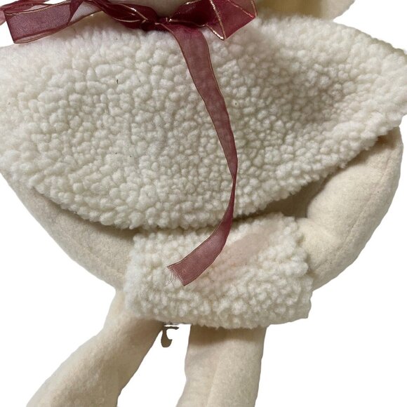 Artisan Flair Snowgirl 24" Sand Weighted Bonnet Scarf Muff Plush Shelf Sitter - Picture 3 of 10